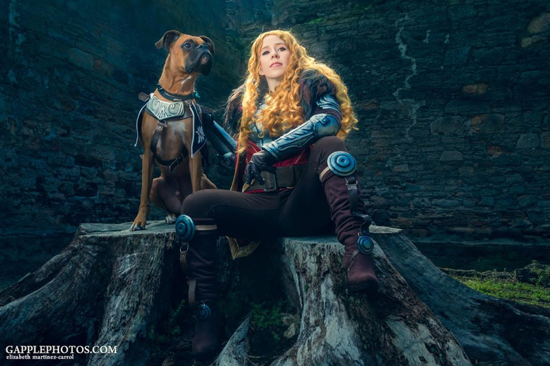 Illustration for article titled Dragon Age Cosplay Is Better With Dogs